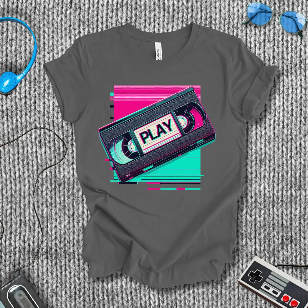 Play (VHS) T-Shirt Bella+Canvas