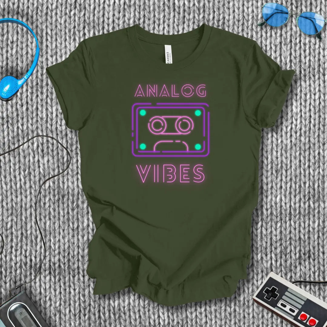 Analog Vibes T-Shirt Bella+Canvas