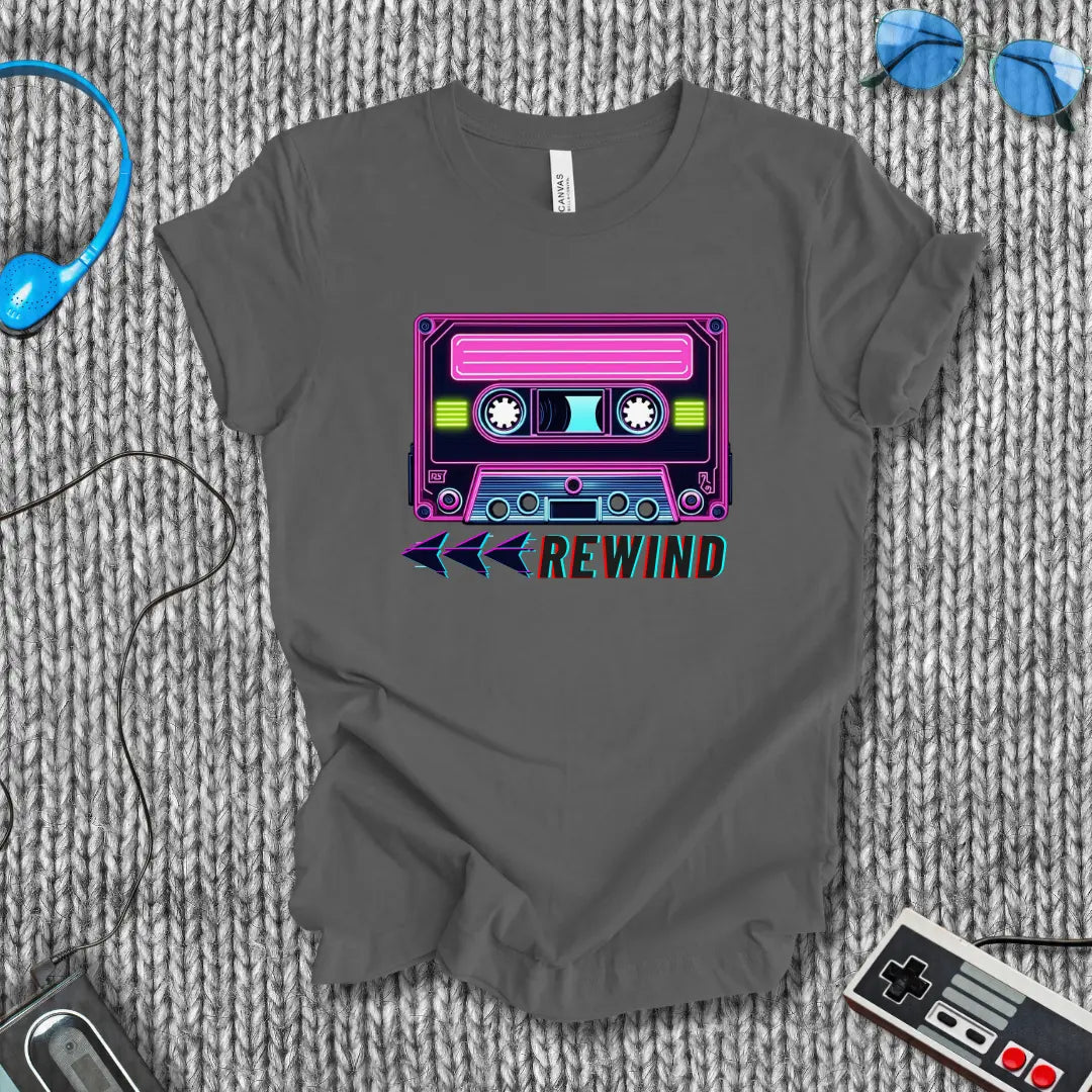 Rewind Cassette T-Shirt Bella+Canvas