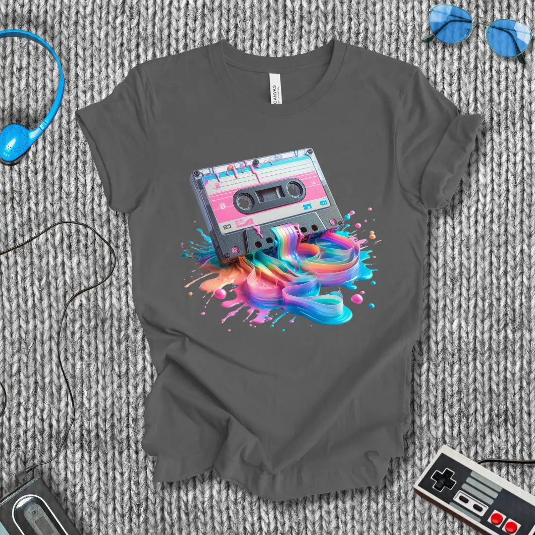 Tape Drip Cassette Meltdown T-Shirt Bella+Canvas