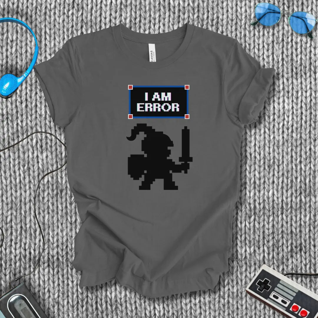 I Am Error - Pixel Knight T-Shirt Bella+Canvas
