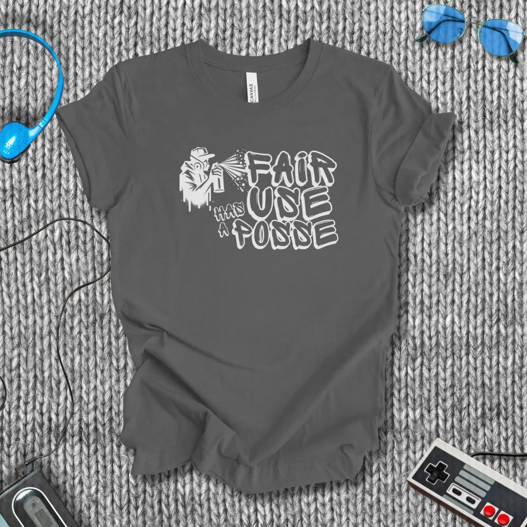 Fair Use Has a Posse Graffiti T-Shirt Bella+Canvas
