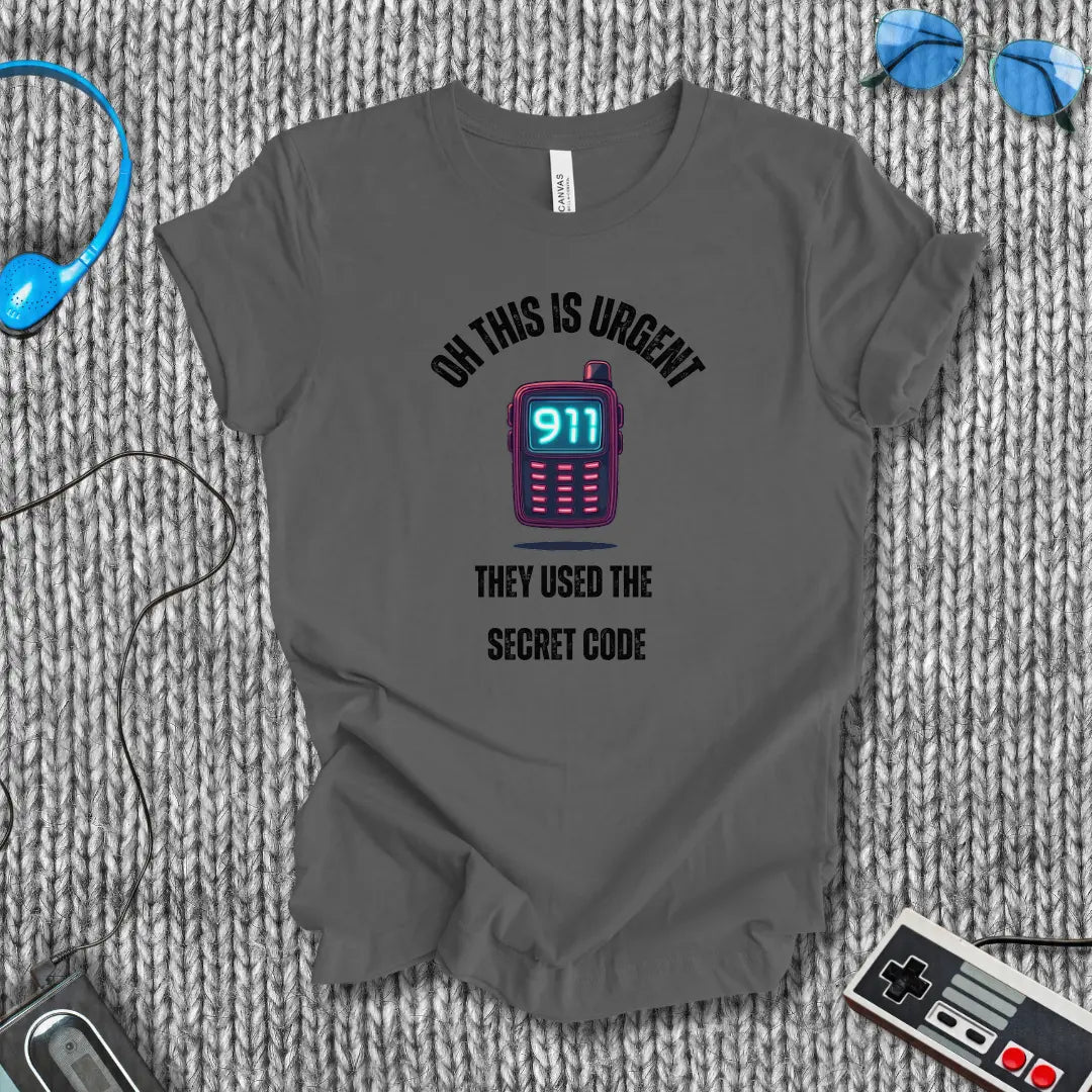 Secret Code Pager T-Shirt Bella+Canvas