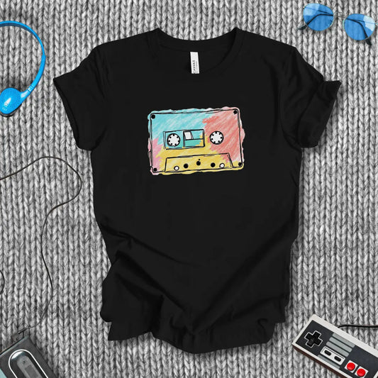 Crayon Cassette T-Shirt Bella+Canvas