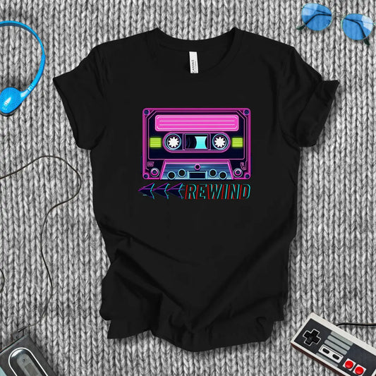 Rewind Cassette T-Shirt Bella+Canvas