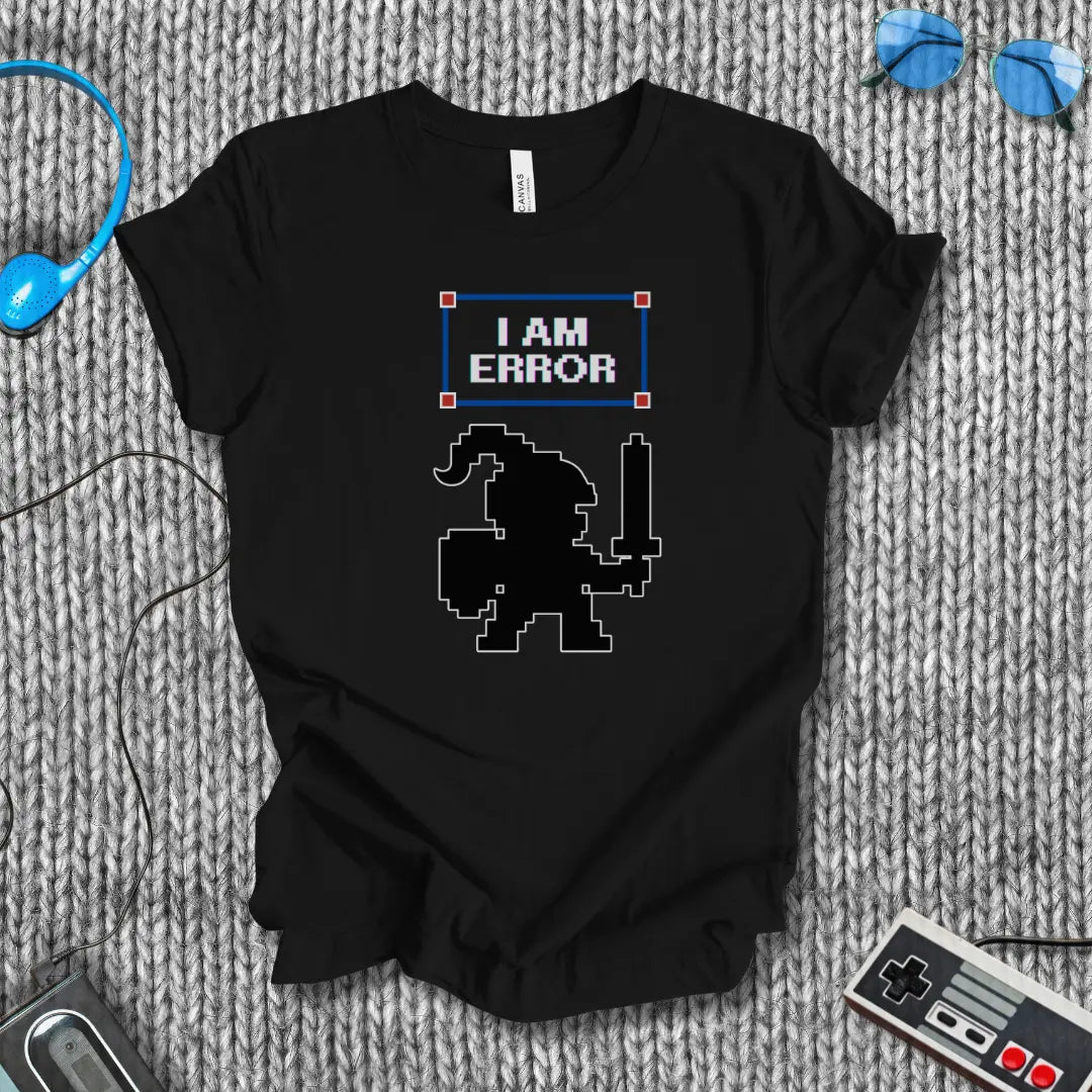 I Am Error - Pixel Knight T-Shirt Bella+Canvas