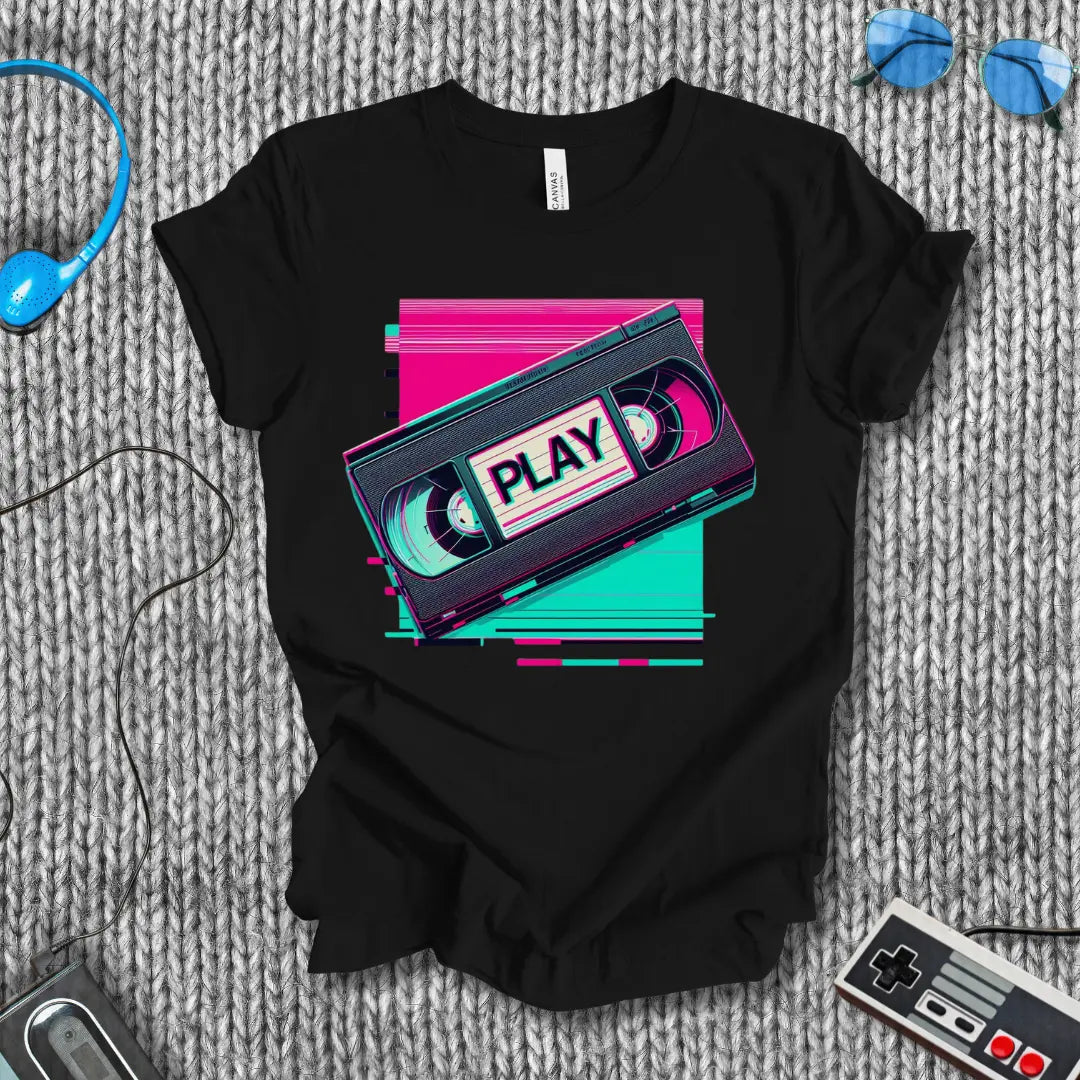 Play (VHS) T-Shirt Bella+Canvas