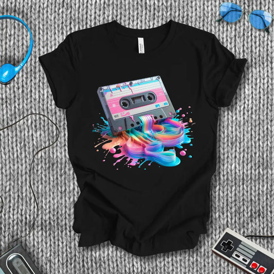 Tape Drip Cassette Meltdown T-Shirt Bella+Canvas