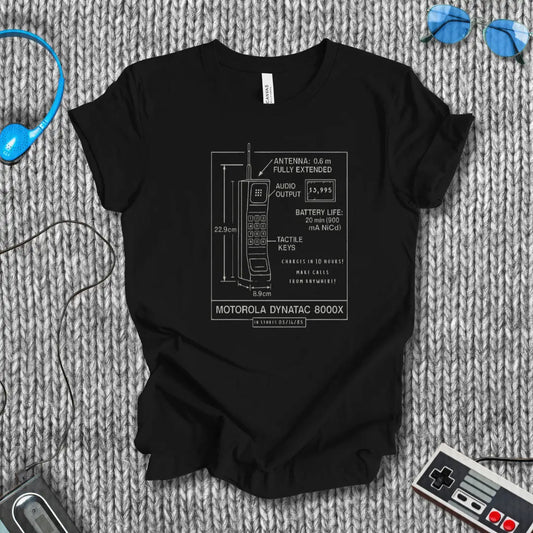 Brick Phone Schematic T-Shirt Bella+Canvas