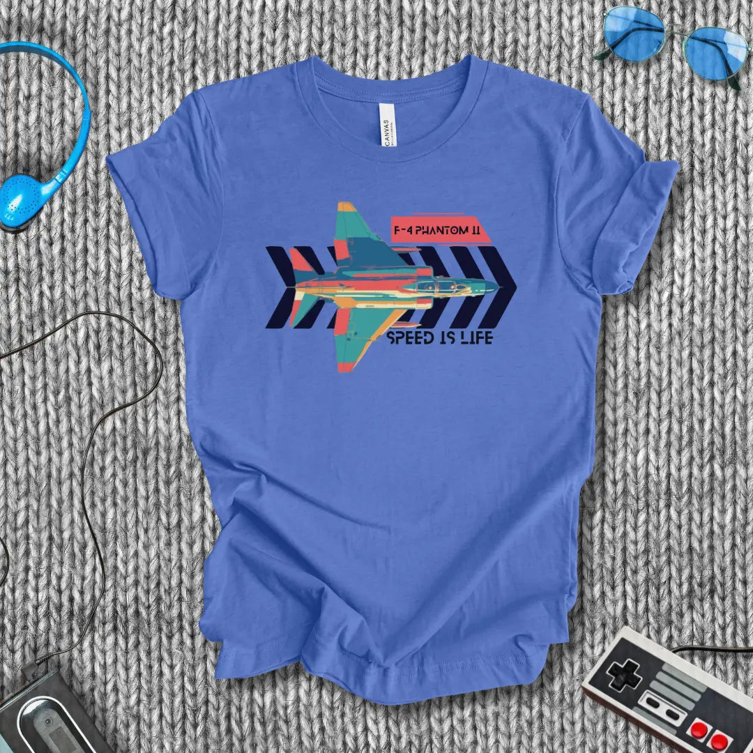 F-4 Phantom II Speed is Life T-Shirt Bella+Canvas