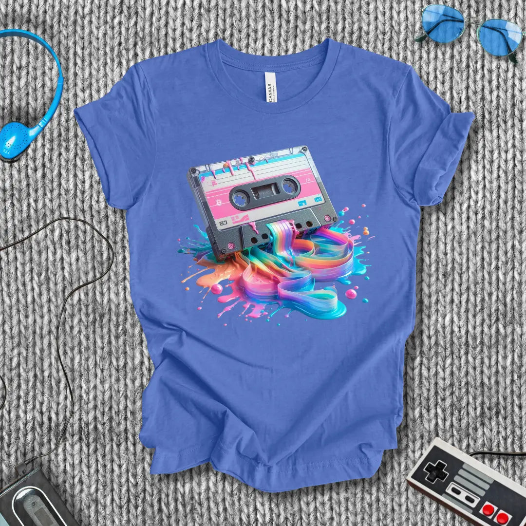 Tape Drip Cassette Meltdown T-Shirt Bella+Canvas
