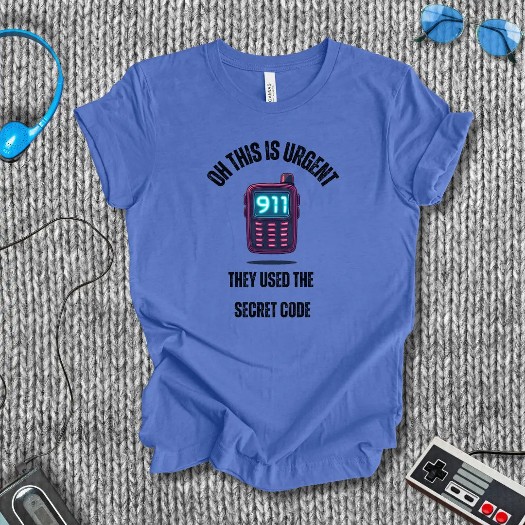 Secret Code Pager T-Shirt Bella+Canvas