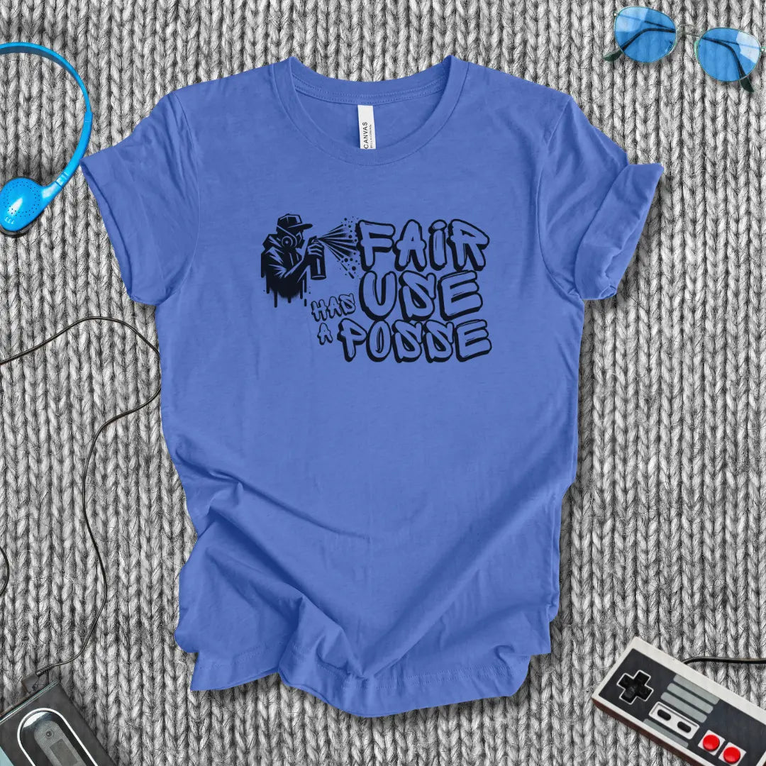 Fair Use Has a Posse Graffiti T-Shirt Bella+Canvas