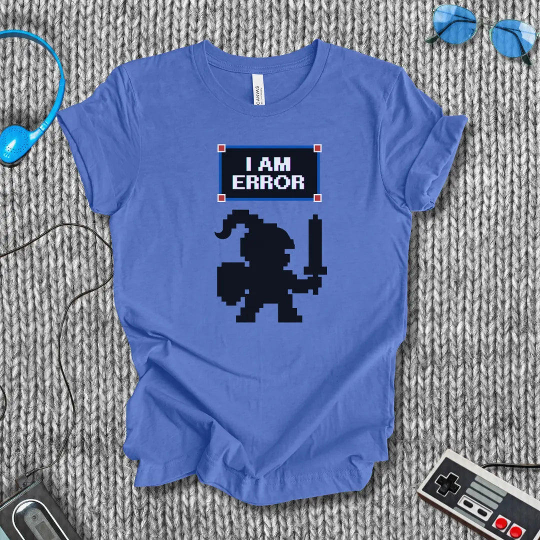 I Am Error - Pixel Knight T-Shirt Bella+Canvas