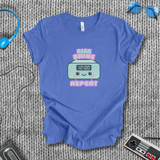 Rise Shine Repeat T-Shirt Bella+Canvas