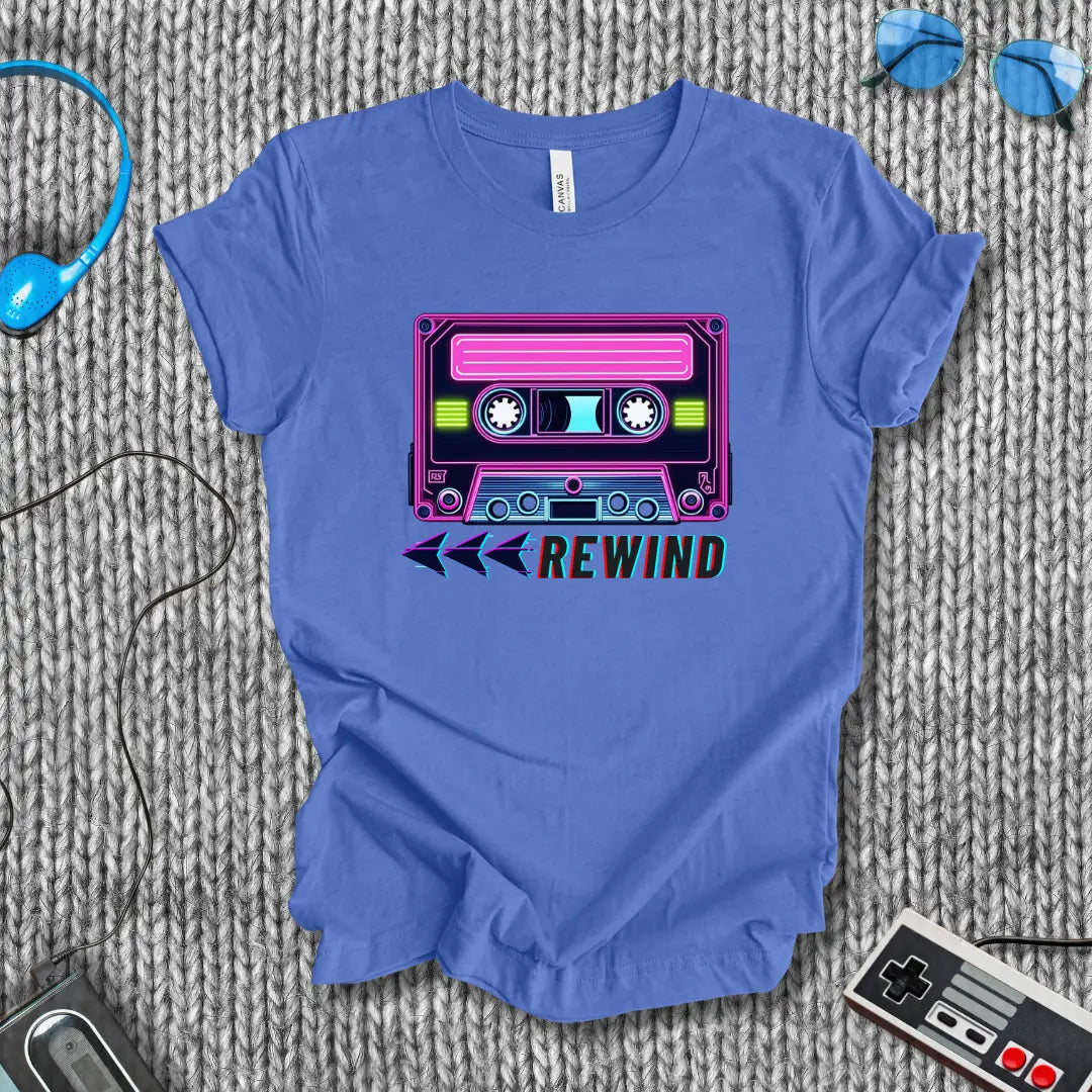 Rewind Cassette T-Shirt Bella+Canvas