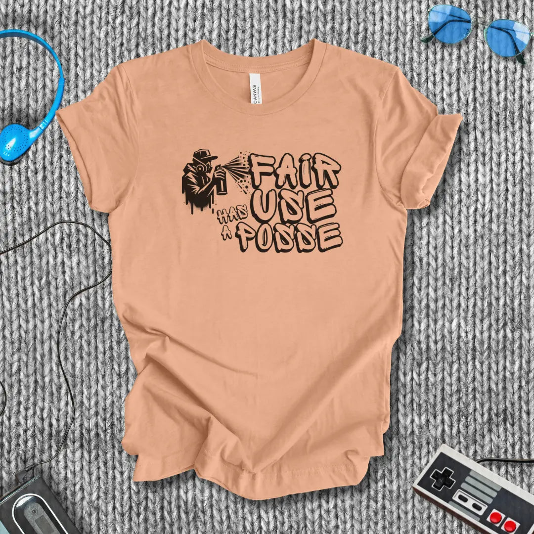 Fair Use Has a Posse Graffiti T-Shirt Bella+Canvas