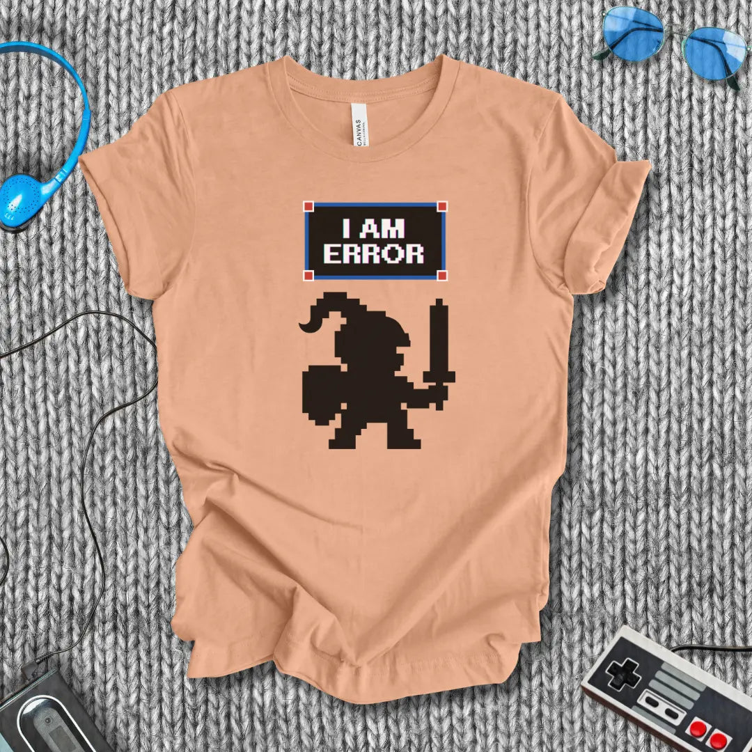 I Am Error - Pixel Knight T-Shirt Bella+Canvas