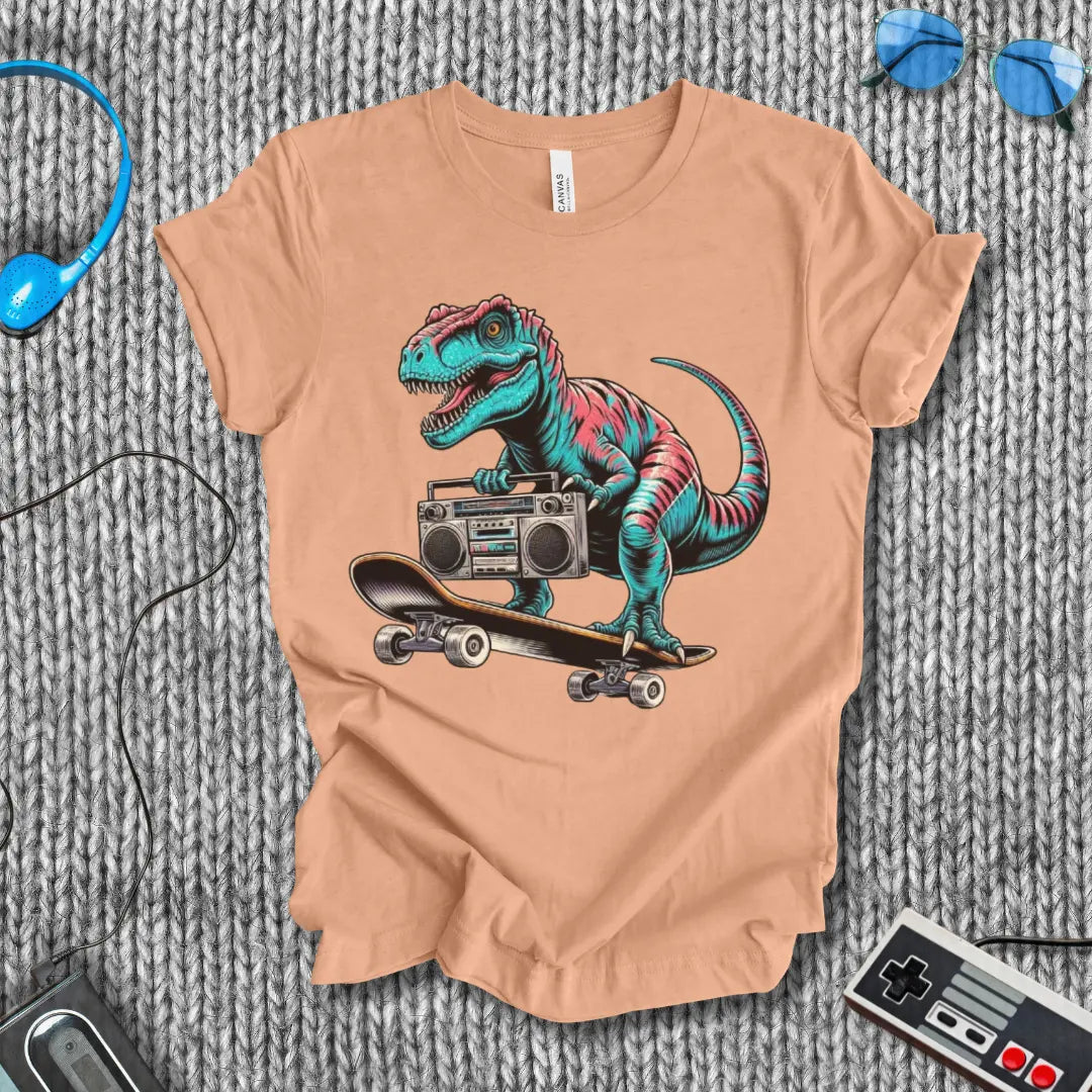 Skater T-Rex Boombox T-Shirt Bella+Canvas