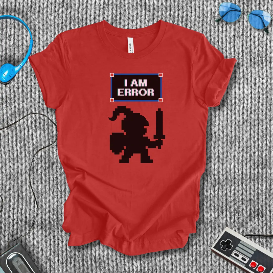 I Am Error - Pixel Knight T-Shirt Bella+Canvas