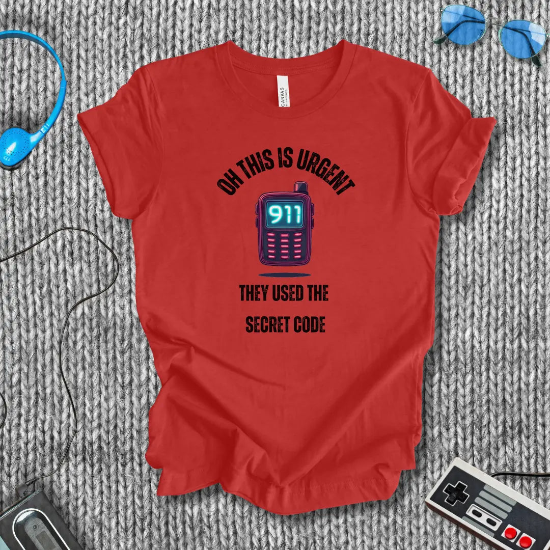 Secret Code Pager T-Shirt Bella+Canvas