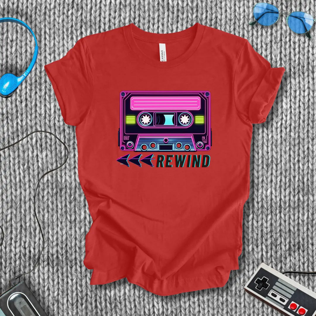 Rewind Cassette T-Shirt Bella+Canvas