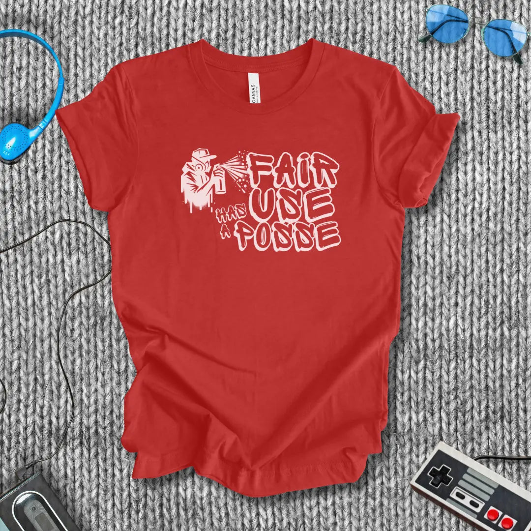 Fair Use Has a Posse Graffiti T-Shirt Bella+Canvas