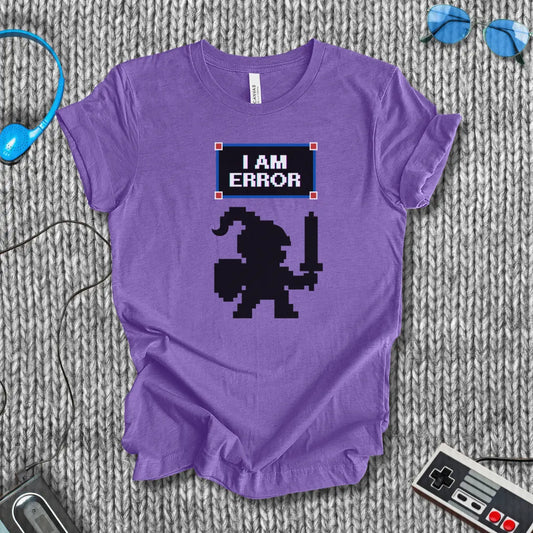 I Am Error - Pixel Knight T-Shirt Bella+Canvas