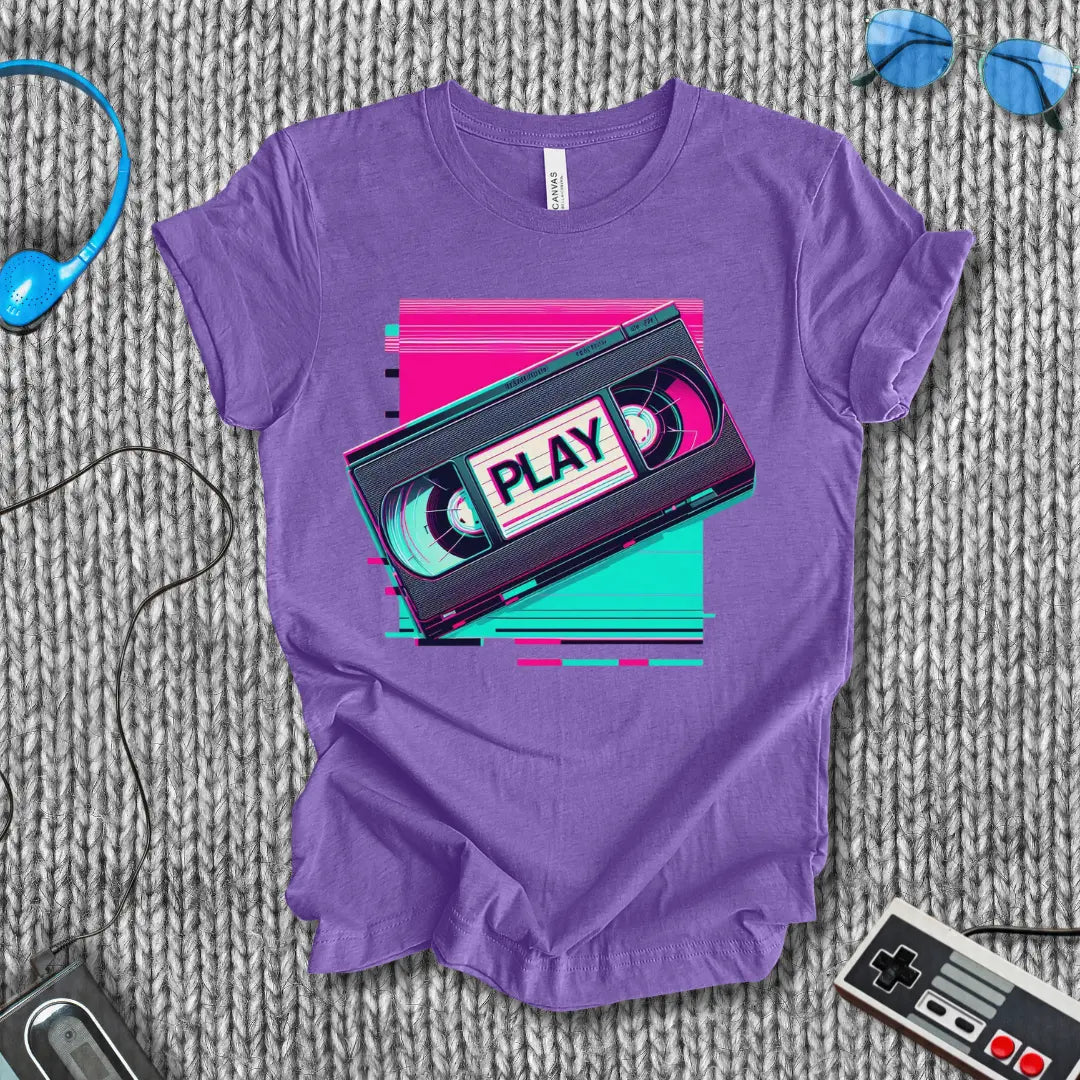 Play (VHS) T-Shirt Bella+Canvas
