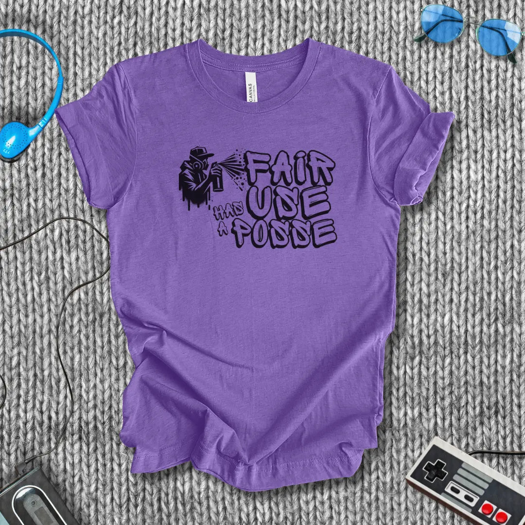 Fair Use Has a Posse Graffiti T-Shirt Bella+Canvas