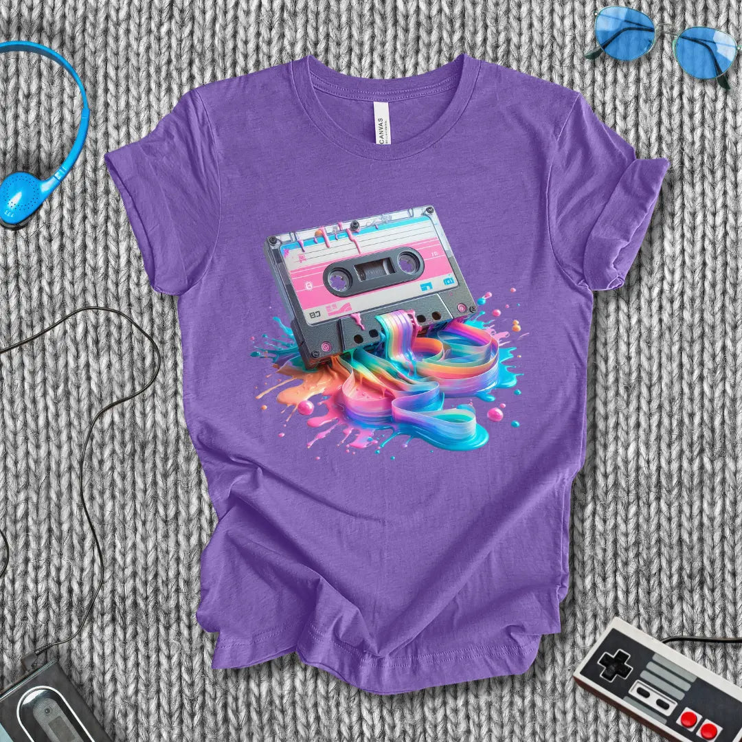 Tape Drip Cassette Meltdown T-Shirt Bella+Canvas