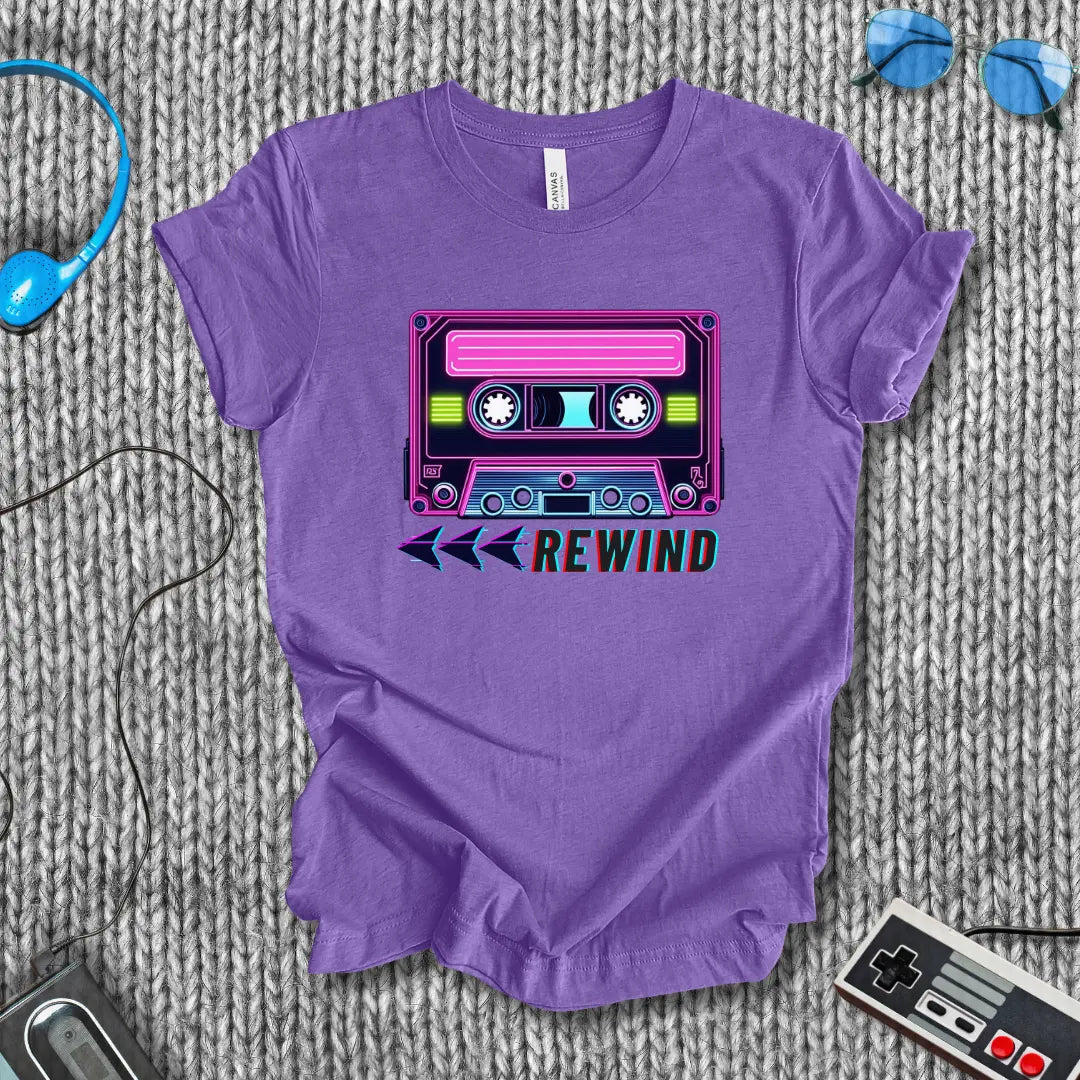 Rewind Cassette T-Shirt Bella+Canvas