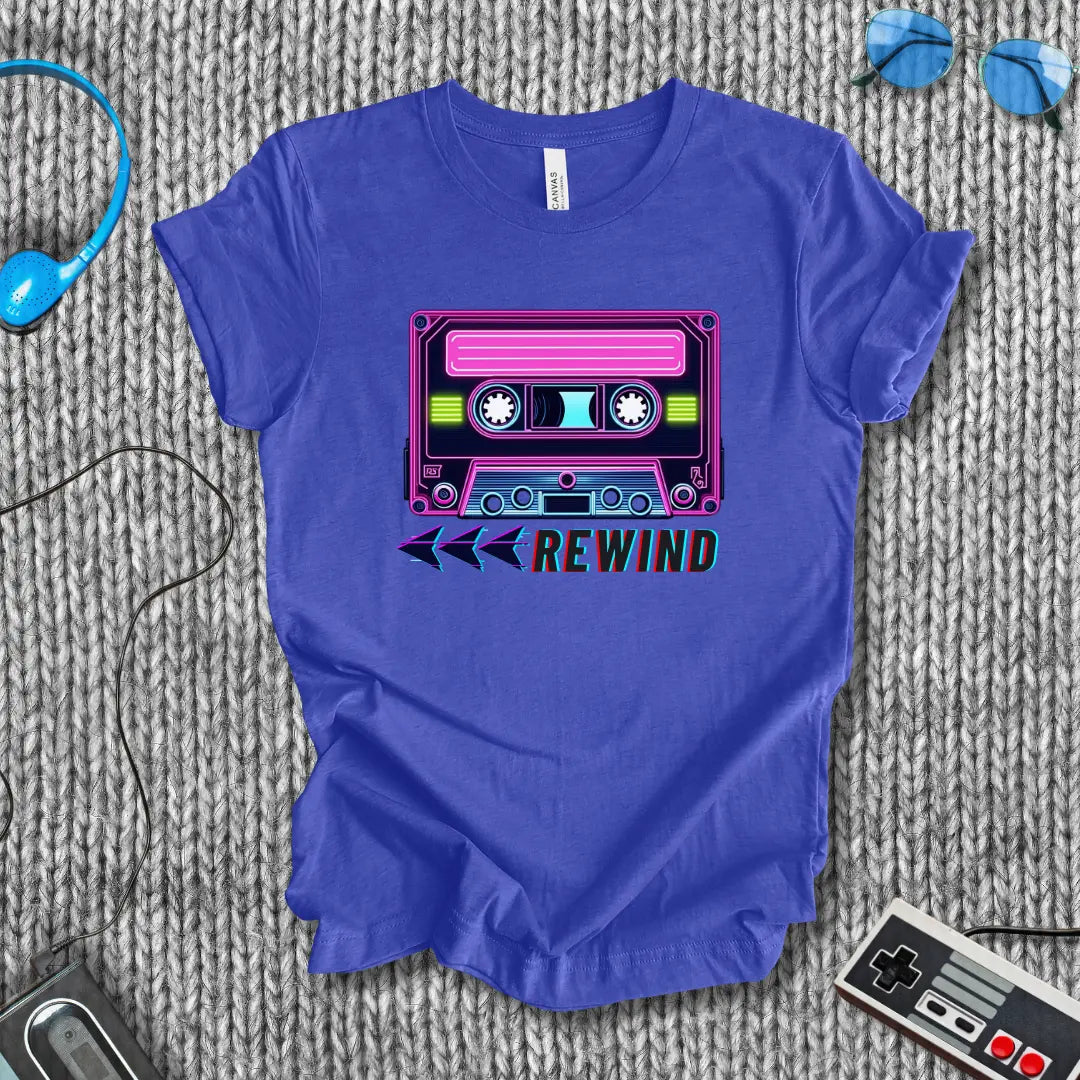 Rewind Cassette T-Shirt Bella+Canvas