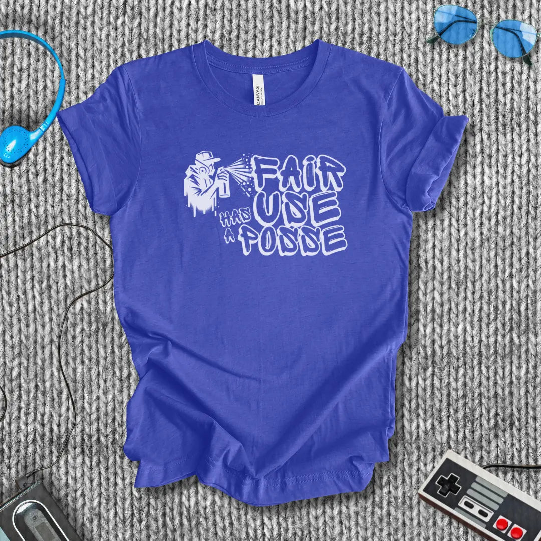 Fair Use Has a Posse Graffiti T-Shirt Bella+Canvas
