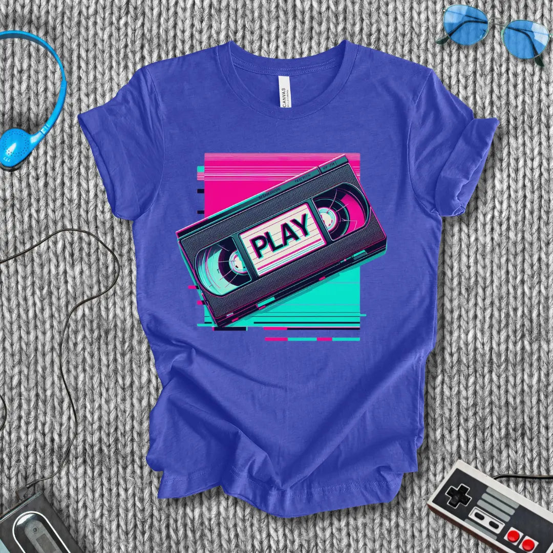Play (VHS) T-Shirt Bella+Canvas