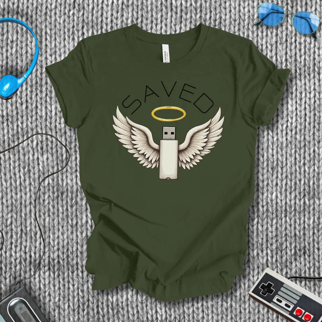 Saved (USB) T-Shirt Bella+Canvas