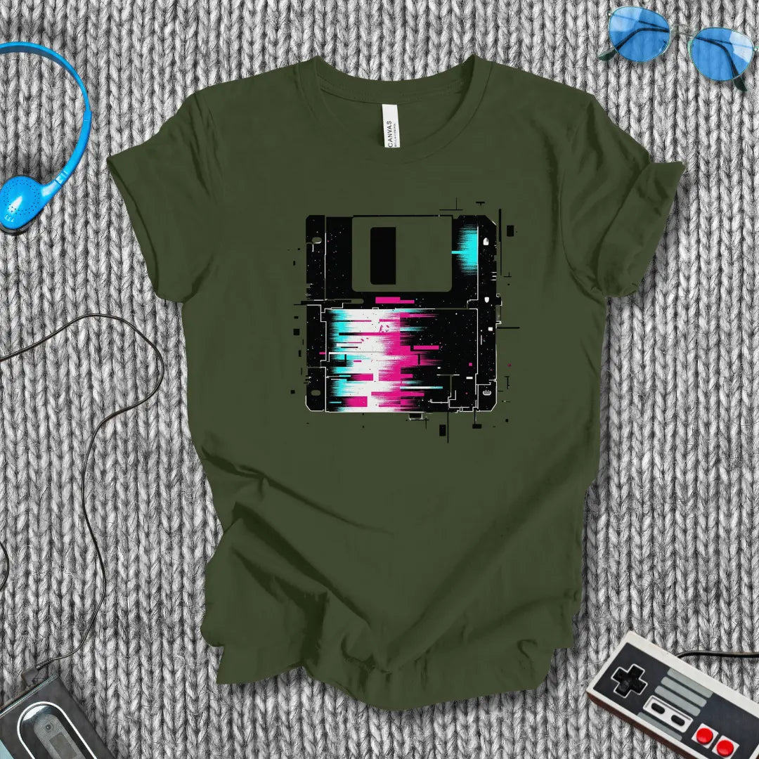 Glitch Disk T-Shirt Bella+Canvas