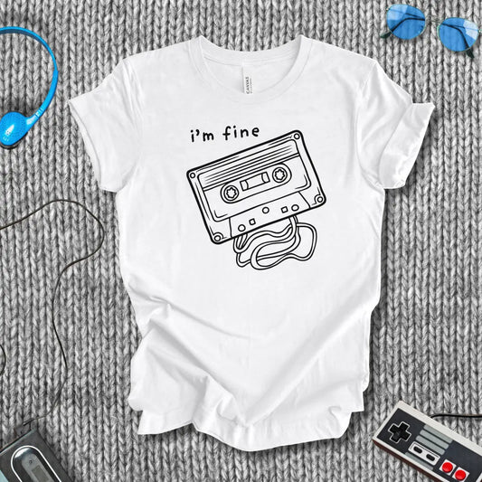 I'm (Not) Fine Cassette T-Shirt Bella+Canvas