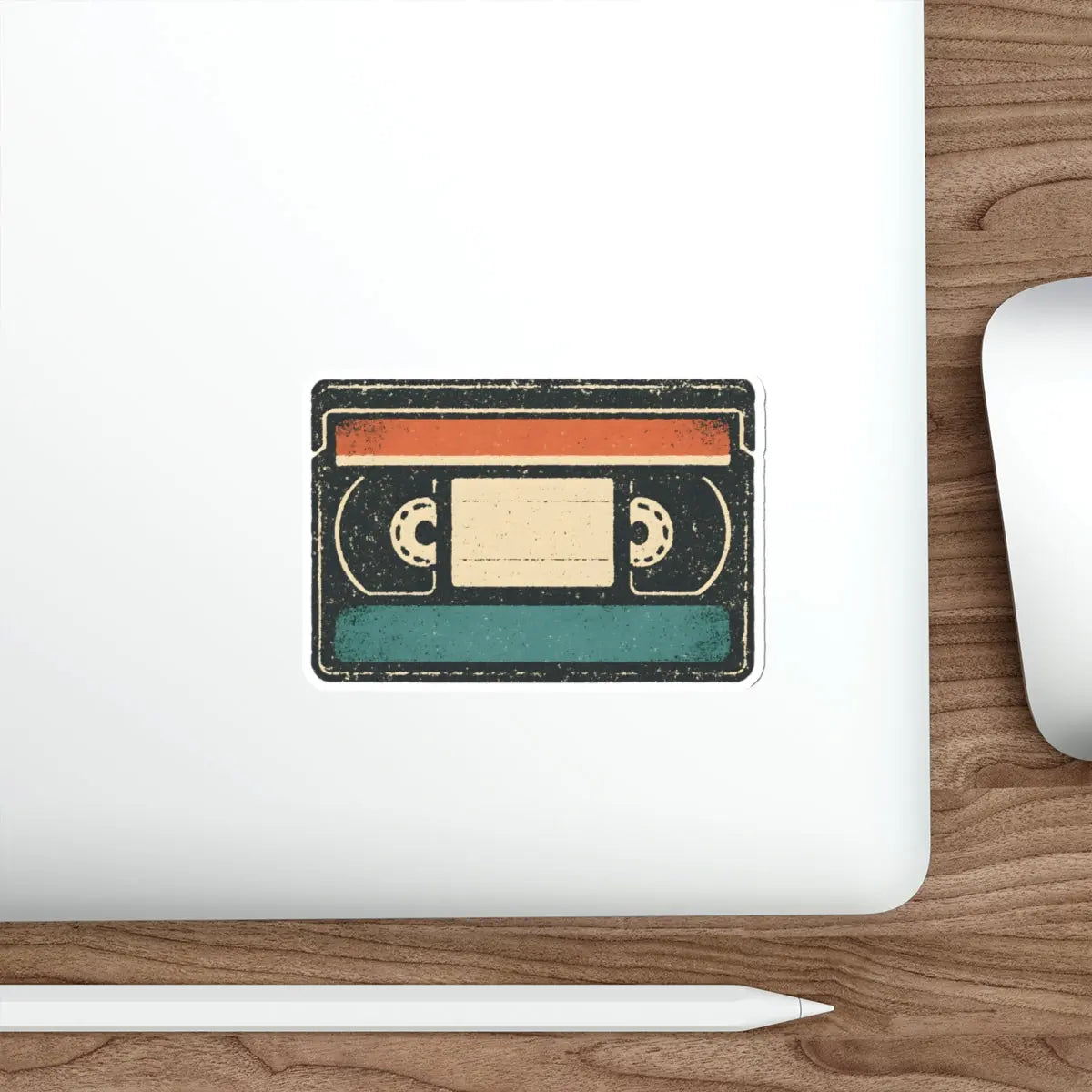 Retro VHS Cassette Die-Cut Sticker Printify