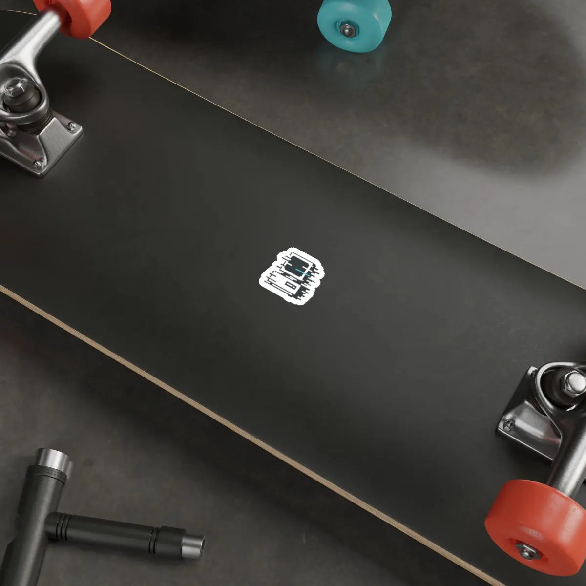 Glitchy PC Die-Cut Sticker Printify