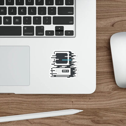 Glitchy PC Die-Cut Sticker Printify
