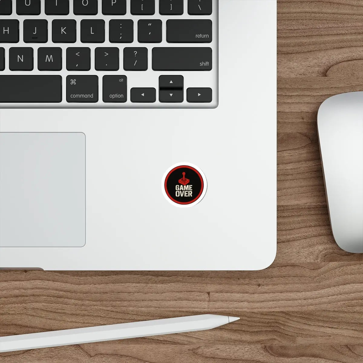 Game Over Die-Cut Sticker Printify