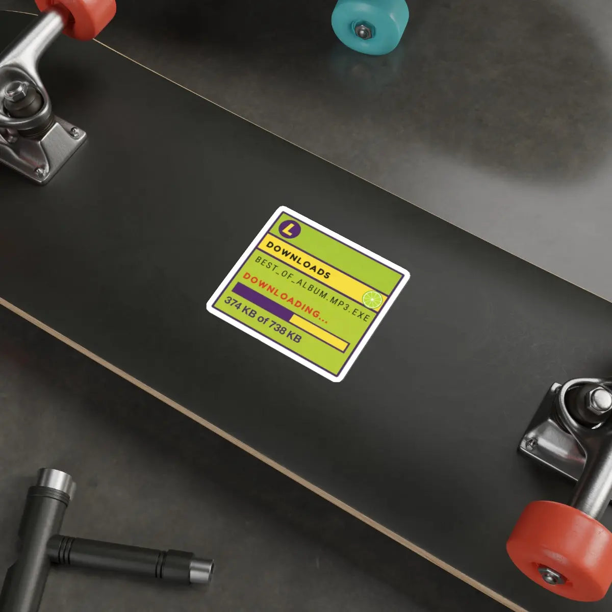 Limewire Download Die-Cut Sticker Printify
