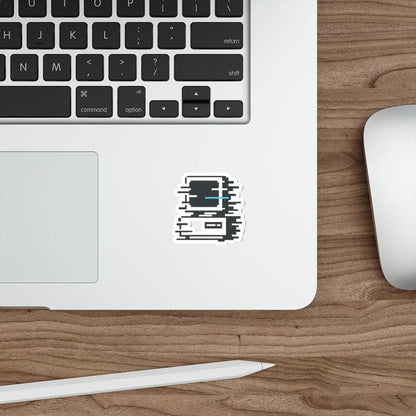 Glitchy PC Die-Cut Sticker Printify