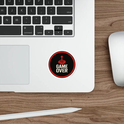 Game Over Die-Cut Sticker Printify