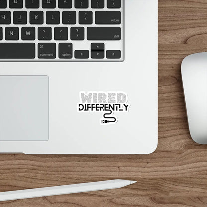 Wired Differently Die-Cut Sticker Printify
