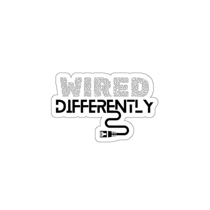 Wired Differently Die-Cut Sticker Printify
