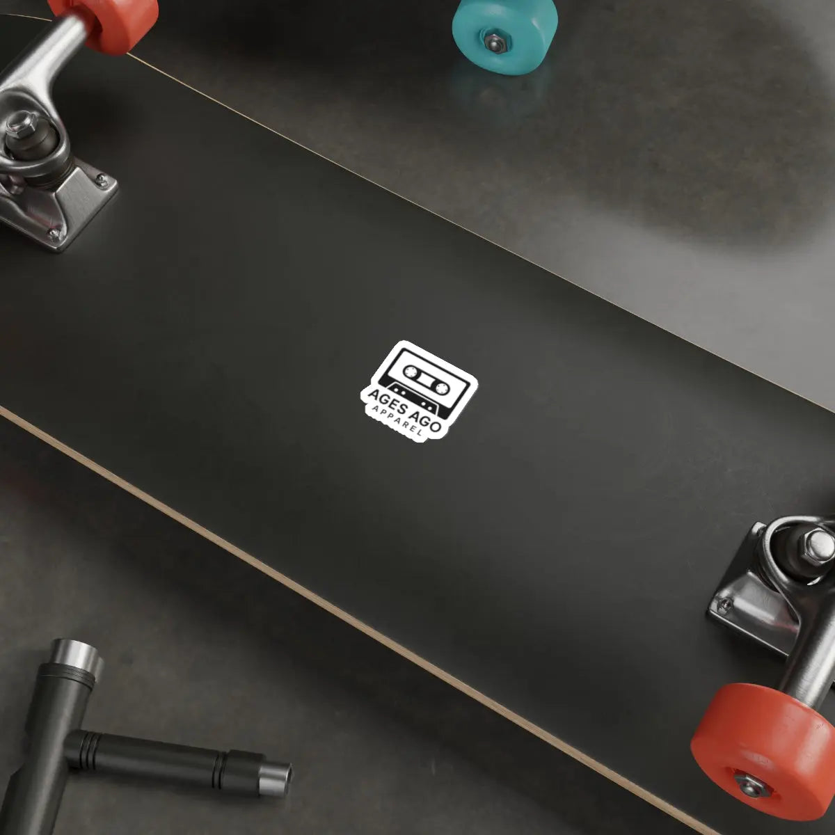 Ages Ago Apparel Logo Die-Cut Sticker Printify