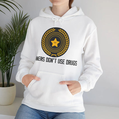 Winners Don't Use Drugs Hoodie Printify