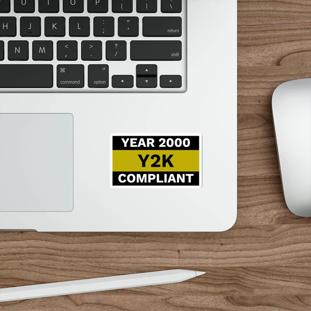 Year 2000 Y2K Compliant Die-Cut Sticker Printify
